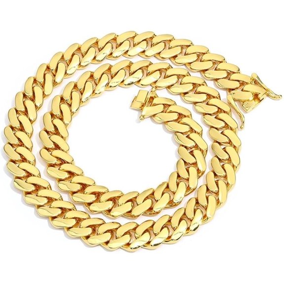 Pure 18k Gold Men's Hip-Hop Cuban Necklace