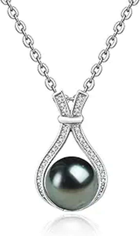 Tahitian Black Pearl Necklace for Women