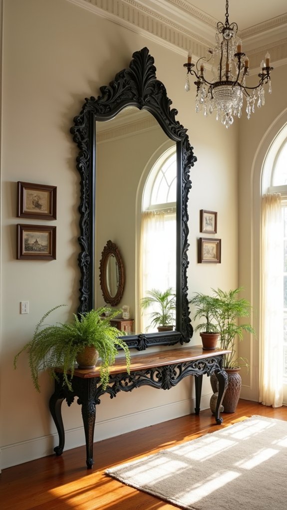 elegant wrought iron mirrors