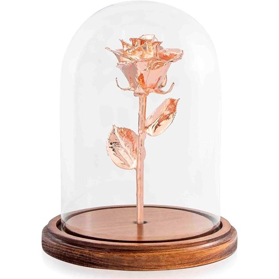 Forever Rose Enchanted Preserved Gold Dipped Rose