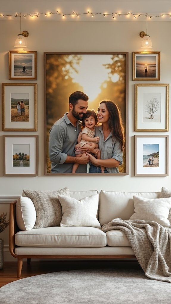 family photo gallery wall