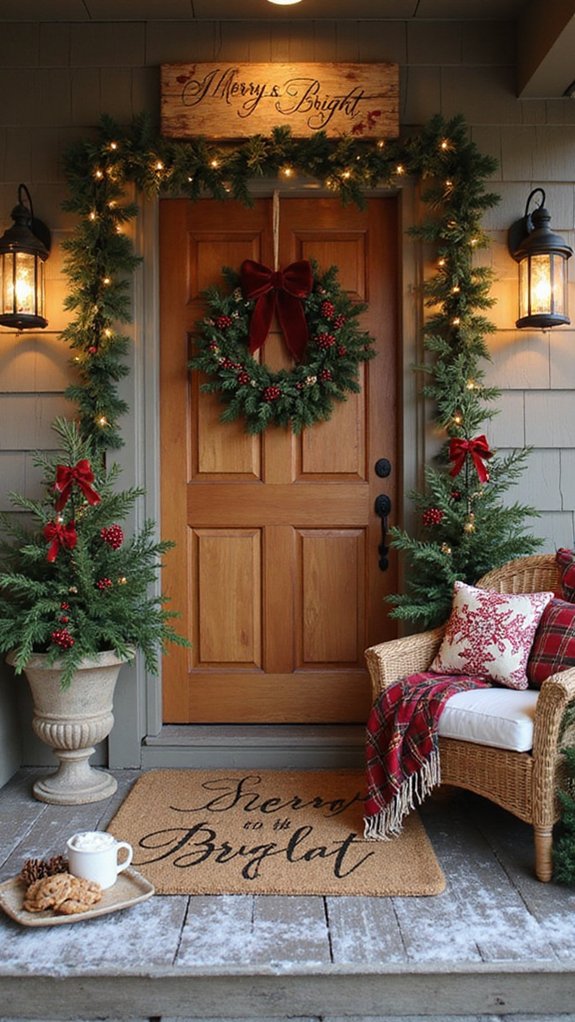 festive door mat charm