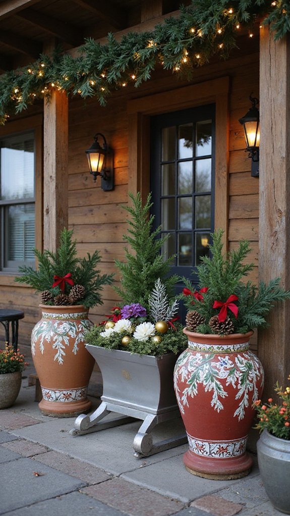festive planter decoration ideas