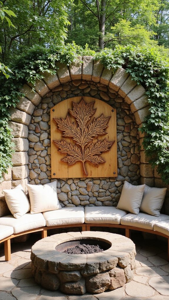 framing nature with stones