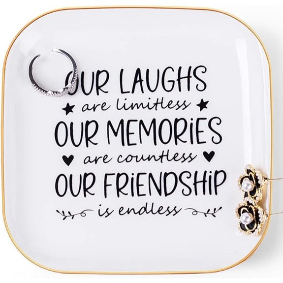 Friendship Jewelry Dish for Women Best Friend Gifts