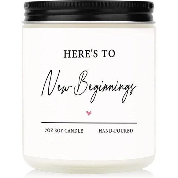 Handmade Soy Candle - New Beginnings Gift for Women