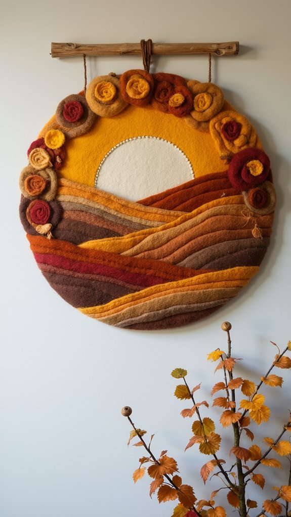 handmade colorful wall decor