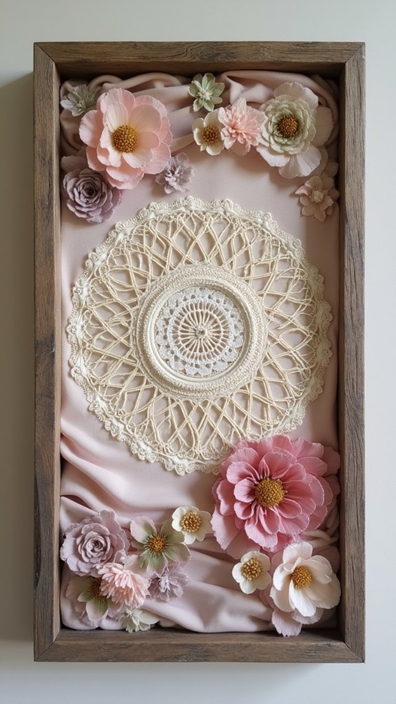 lace and embroidery layering