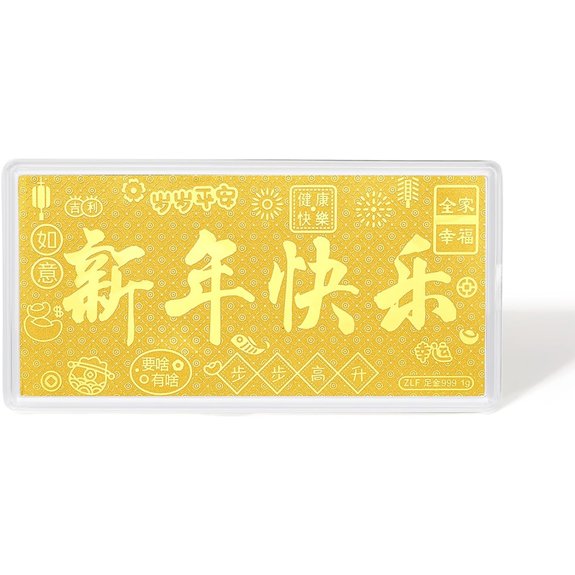 24K Gold Lucky Pendant Charm for New Year