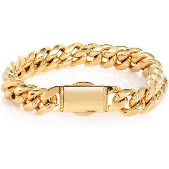 18K Gold Miami Cuban Chain Bracelet