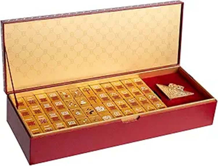 Vie Triomphe Luxury Chinese Mahjong Set (144 Tiles)