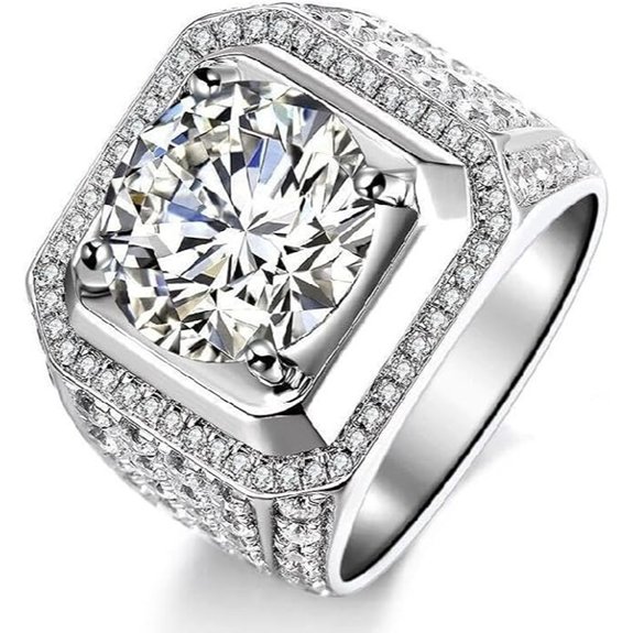 WSX Lab Grown Diamond Men's Wedding Band Ring