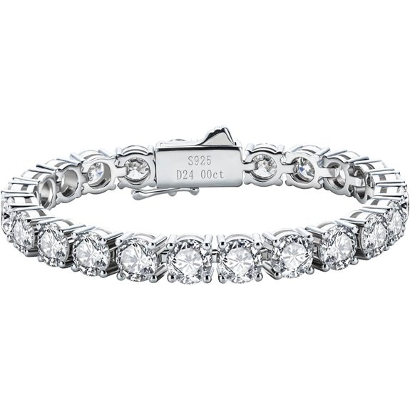 AnuClub Moissanite Tennis Bracelet for Women and Men