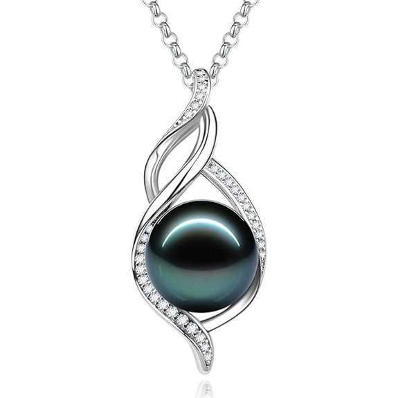 FANCIME Natural Tahitian Pearl Necklace for Women