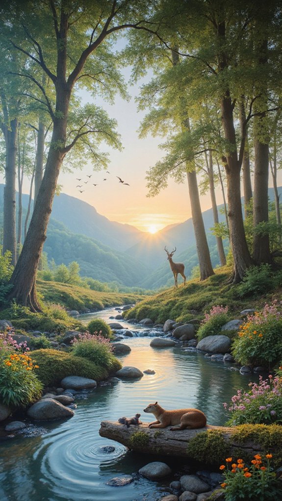 nature inspired calming ambiance