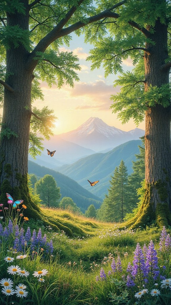 nature inspired mural transformations