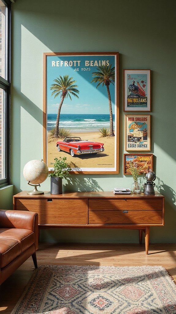 nostalgic travel poster charm