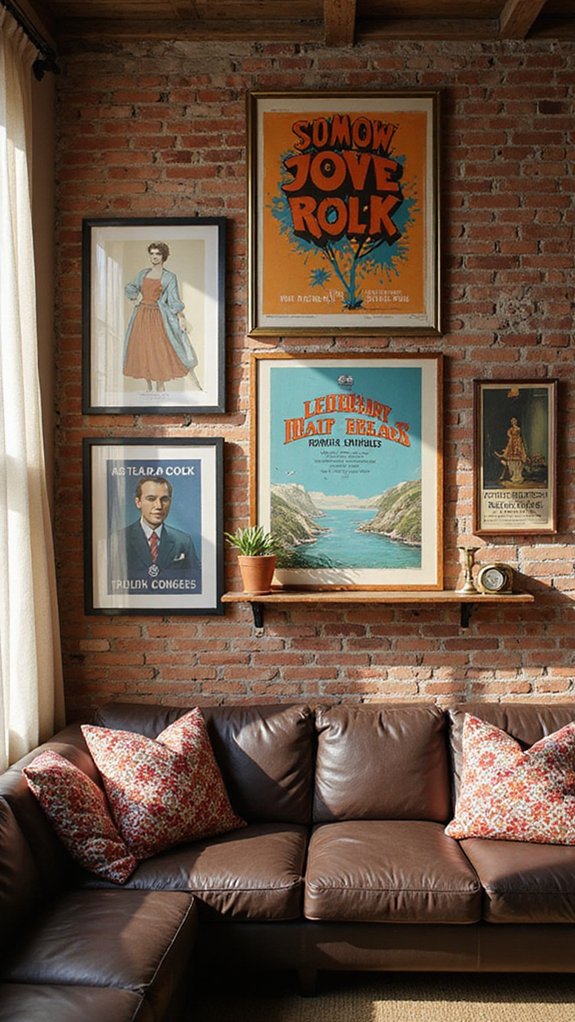 nostalgic vintage poster decor