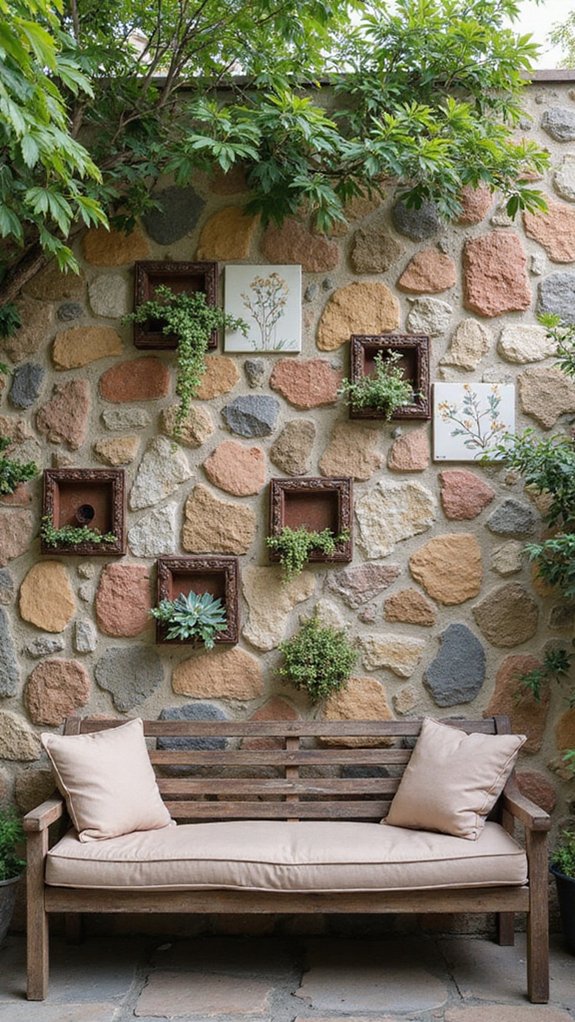 outdoor garden wall design