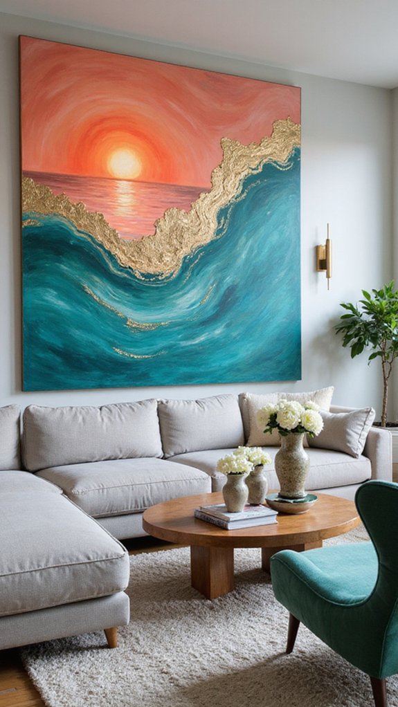 oversized art transforms spaces