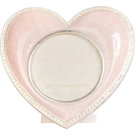 Jay Strongwater Chantal Heart Frame - Pale Pink