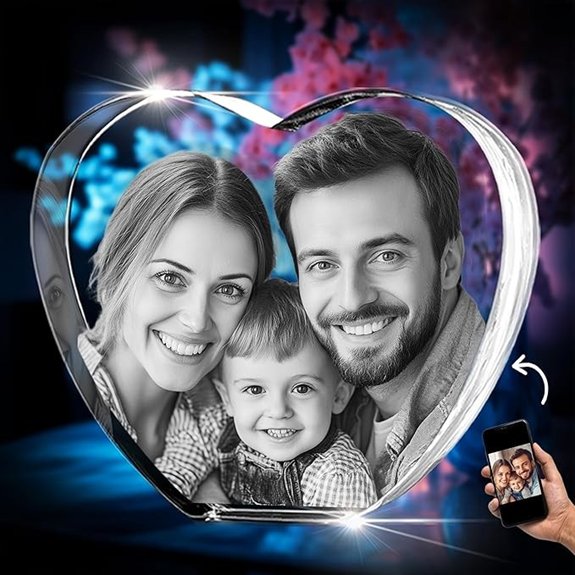3D Crystal Photo Personalized Memorial Gift