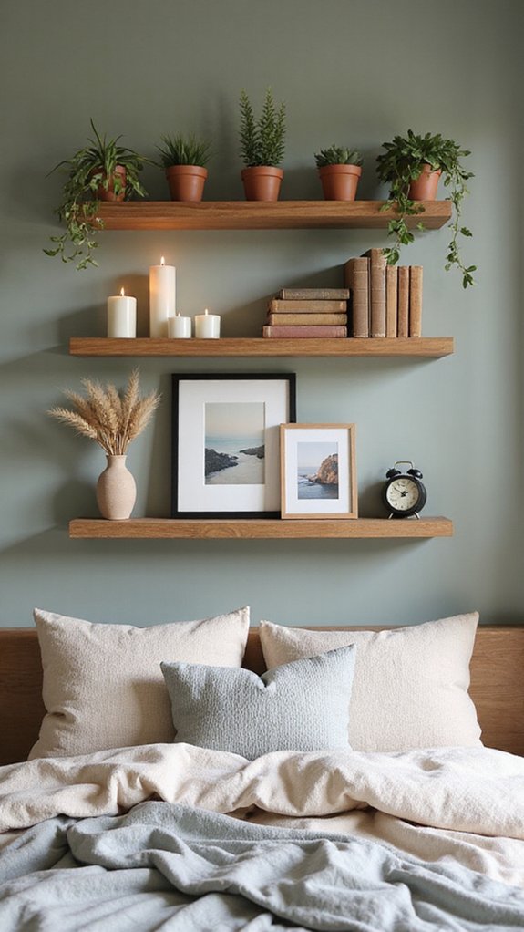 personalized floating shelf displays