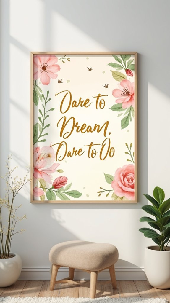 personalized motivational home decor