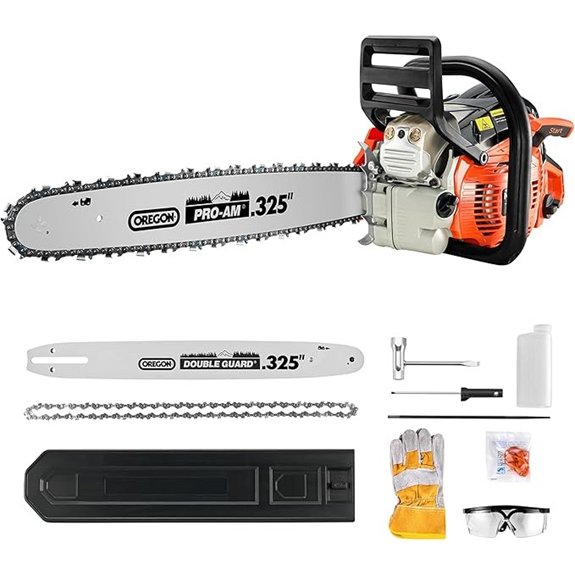 Gas Chainsaw 2.7 HP 20 Inch for Wood Cutting