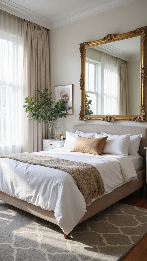 reflective elegance for bedrooms