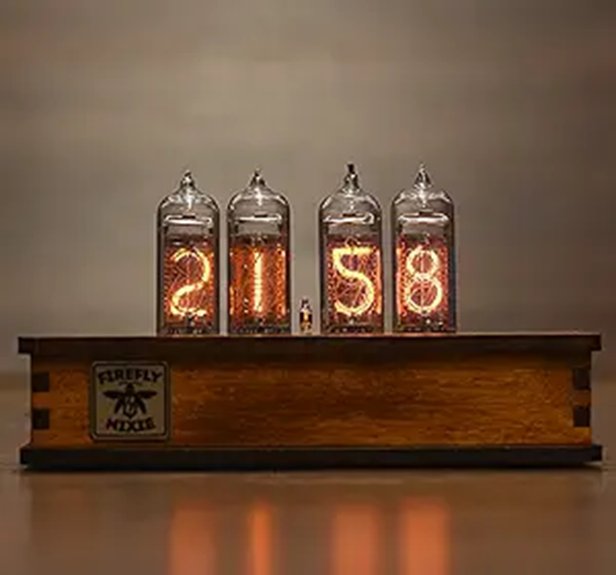 Nixie Tube Clock with Replaceable IN-14 Tubes