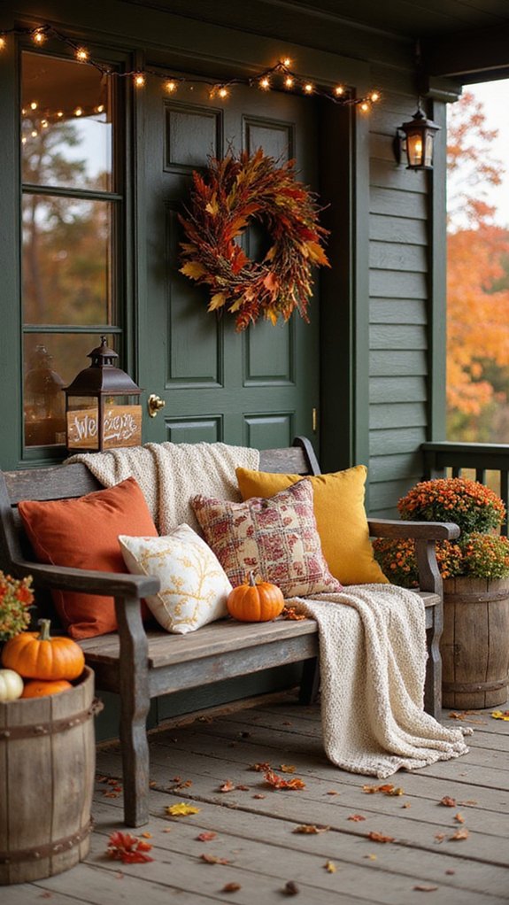 rustic wooden accents enhance decor