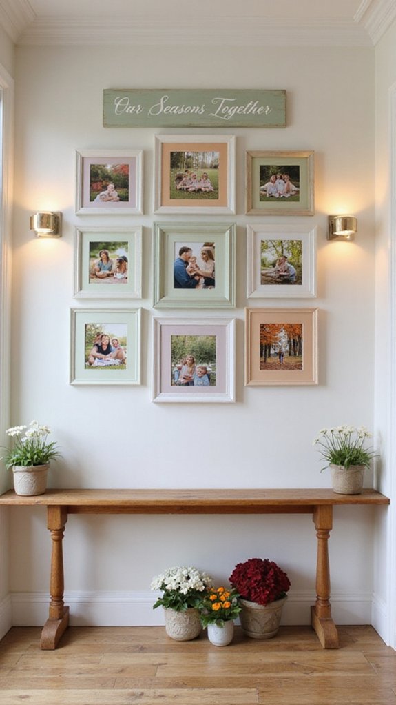seasonal themed photo displays