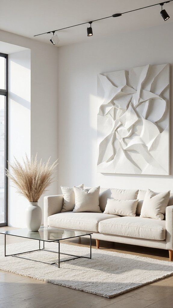 serene monochromatic art style