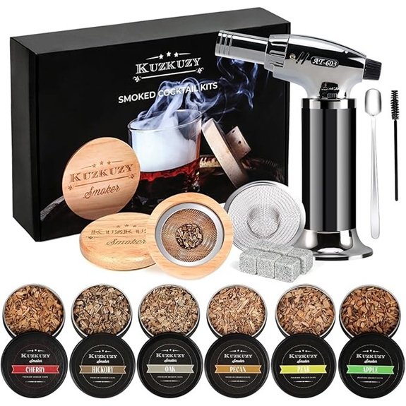 Cocktail Smoker Kit with Torch and Wood Chips