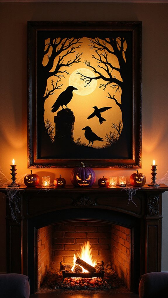 spooky shadow wall decorations