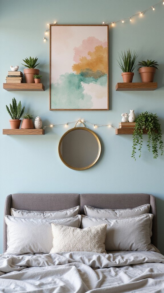 stylish bedroom wall enhancements