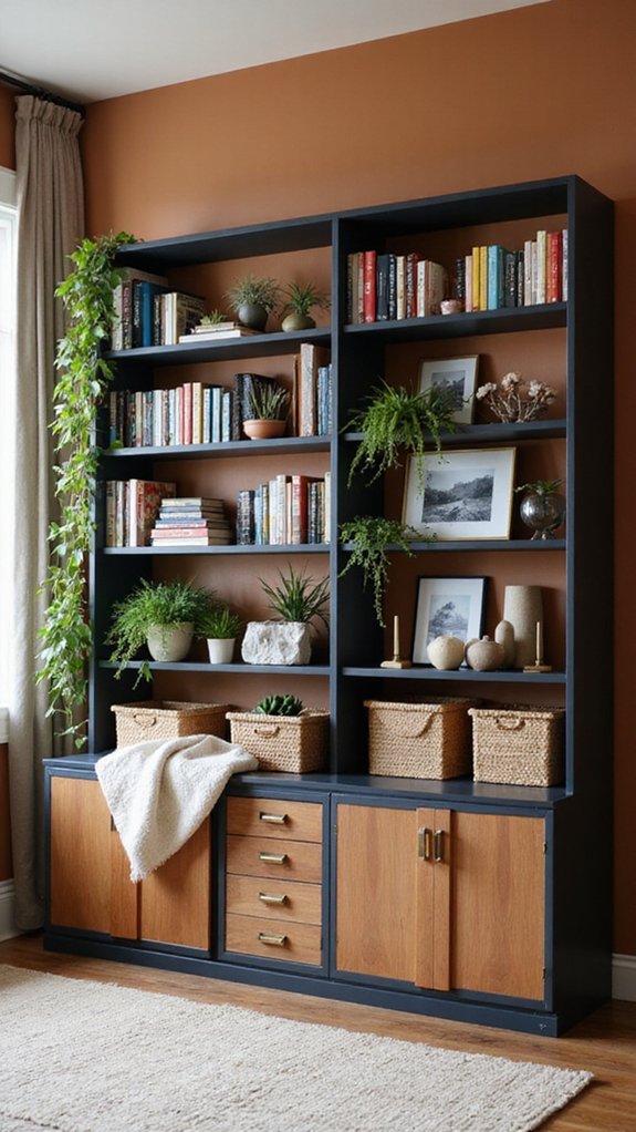 stylish open closed storage