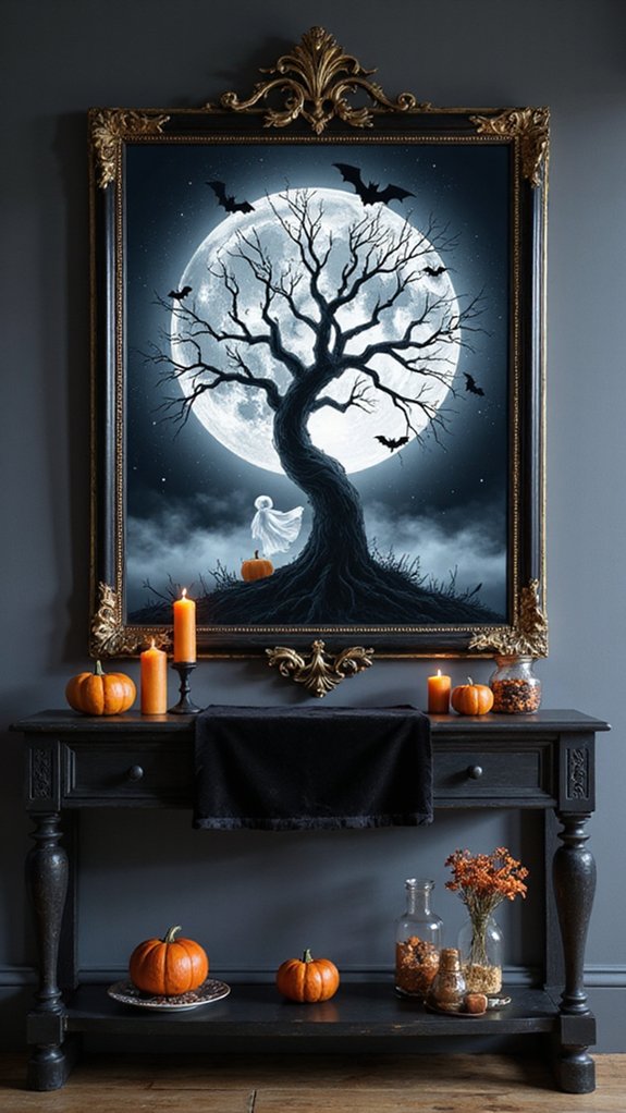 stylish spooky halloween decor