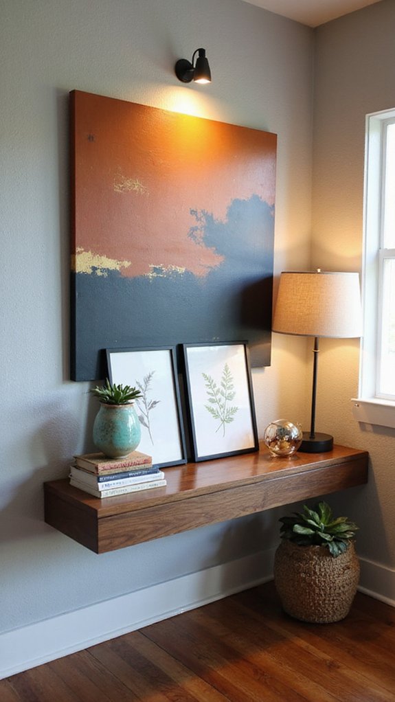 versatile art display shelves