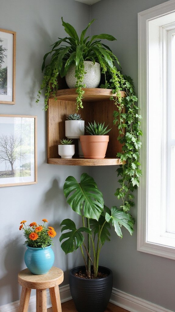 vibrant potted plants beautify