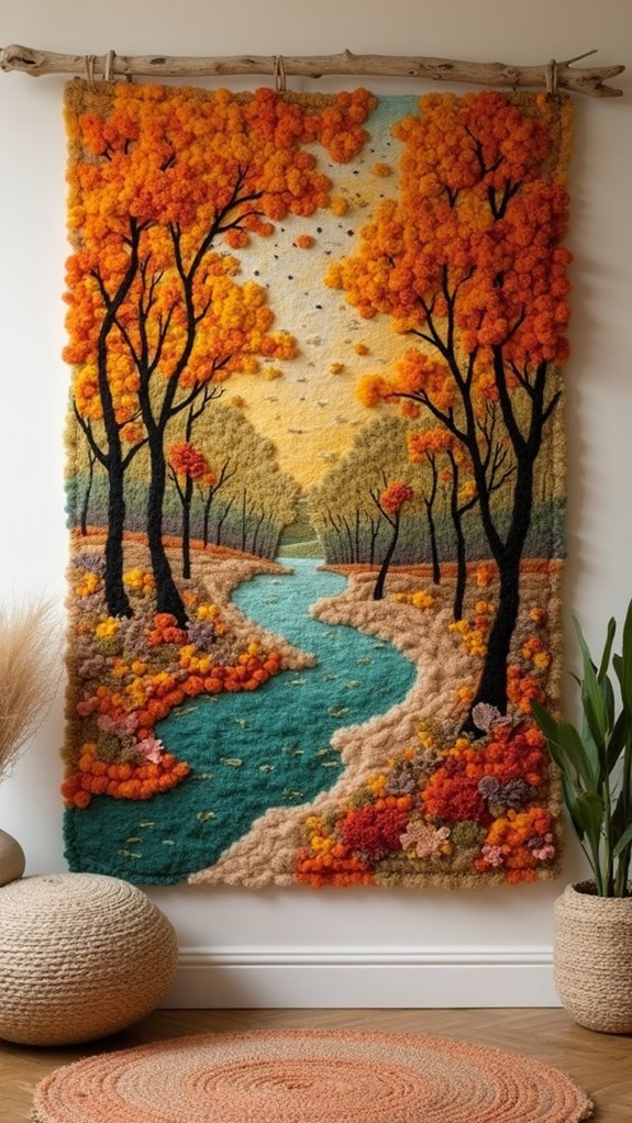 vibrant woven tapestry artistry