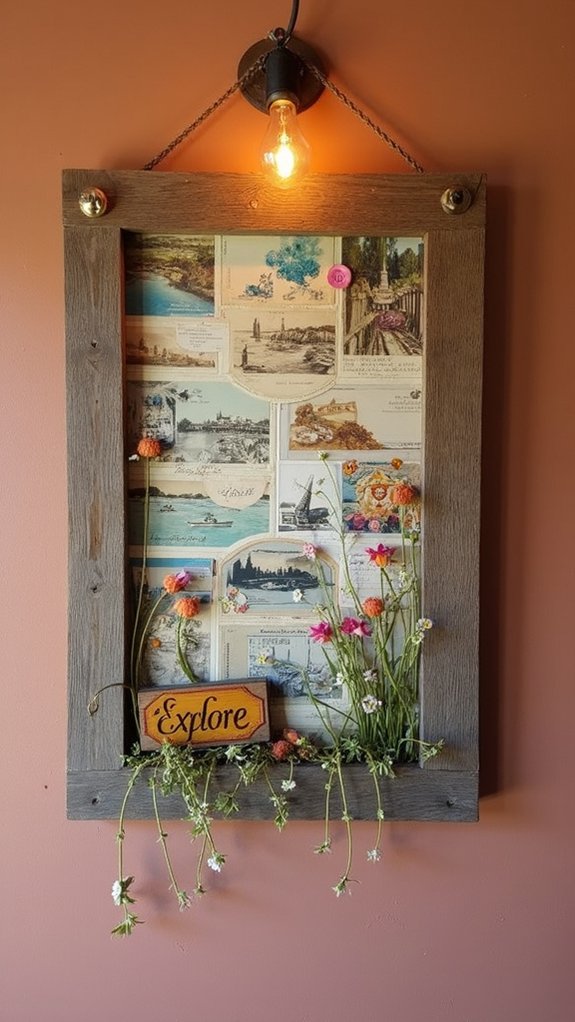 vintage upcycled wall art