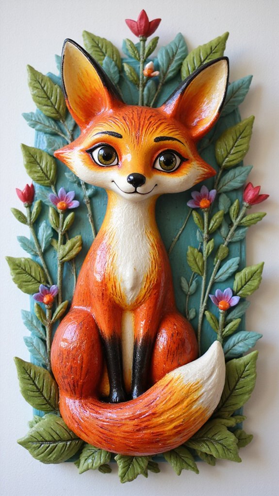 whimsical colorful animal sculptures
