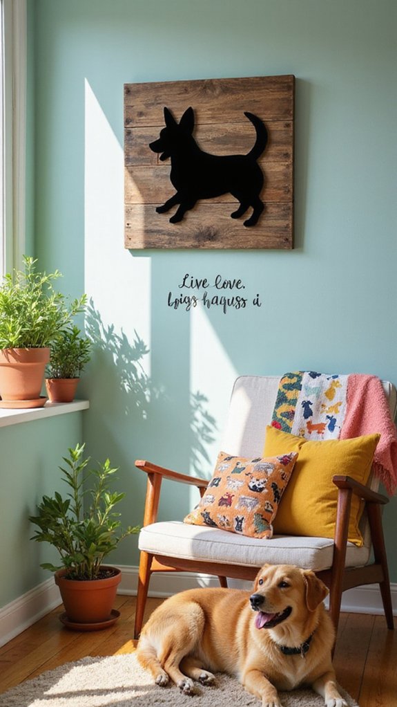 whimsical dog decor expressions