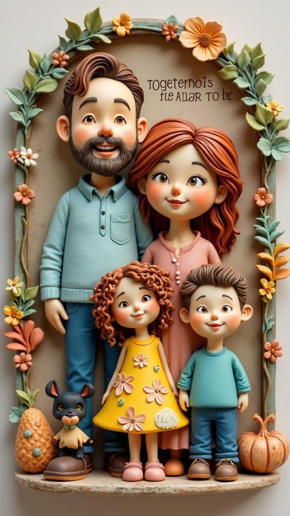 whimsical family portraits art