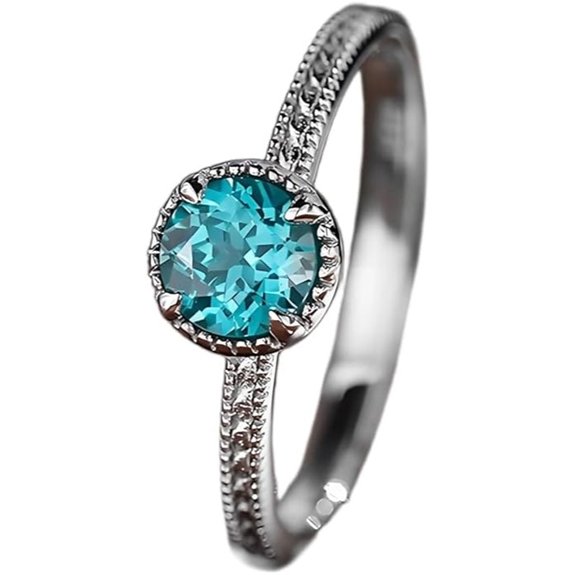 Wycian Women's 14K White Gold Engagement Ring